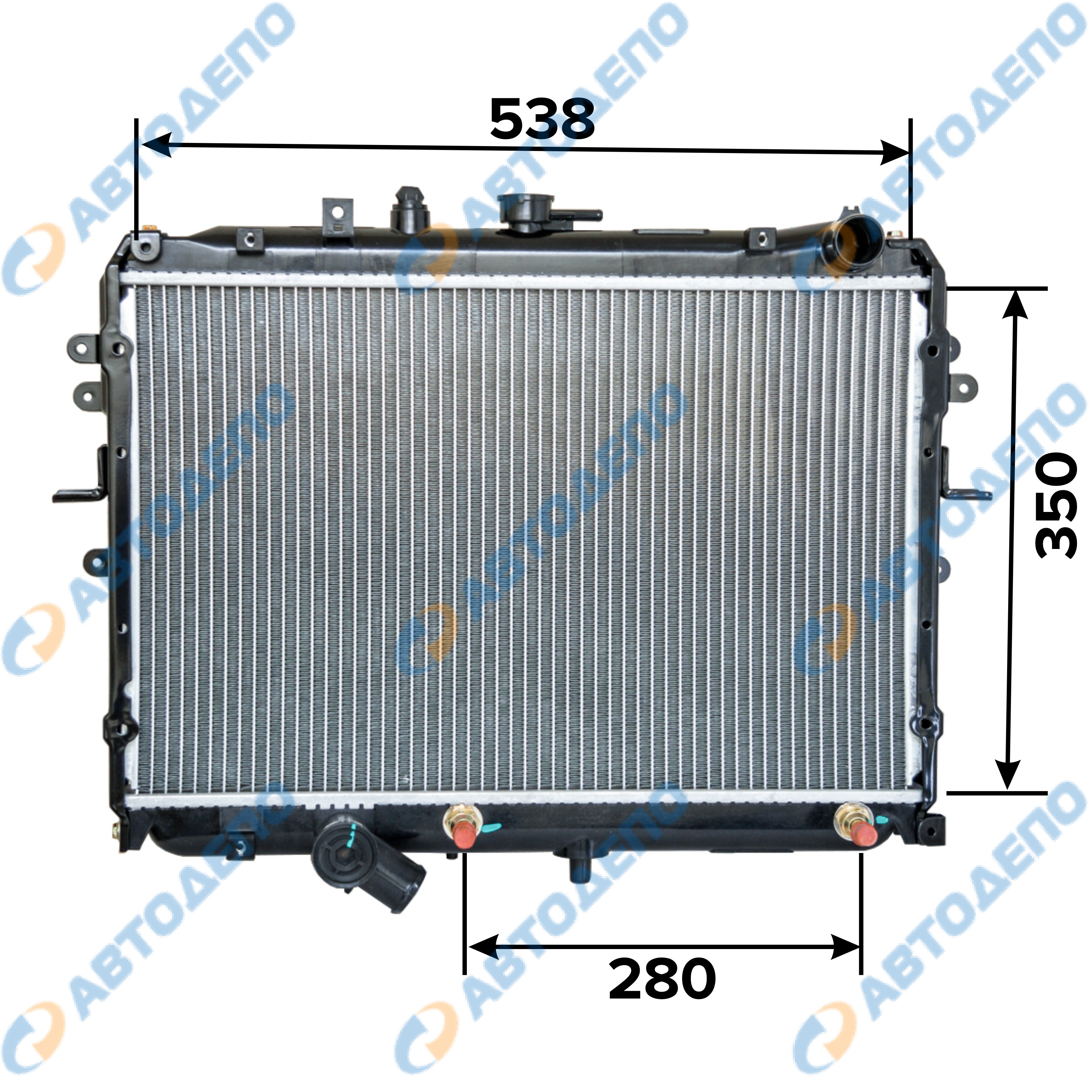 MAZDA BONGO 1995 Радиатор охлаждения двигателя MA-0110-26-AT, 2141-0HA-402,  2141-0HA-411 / Автодепо